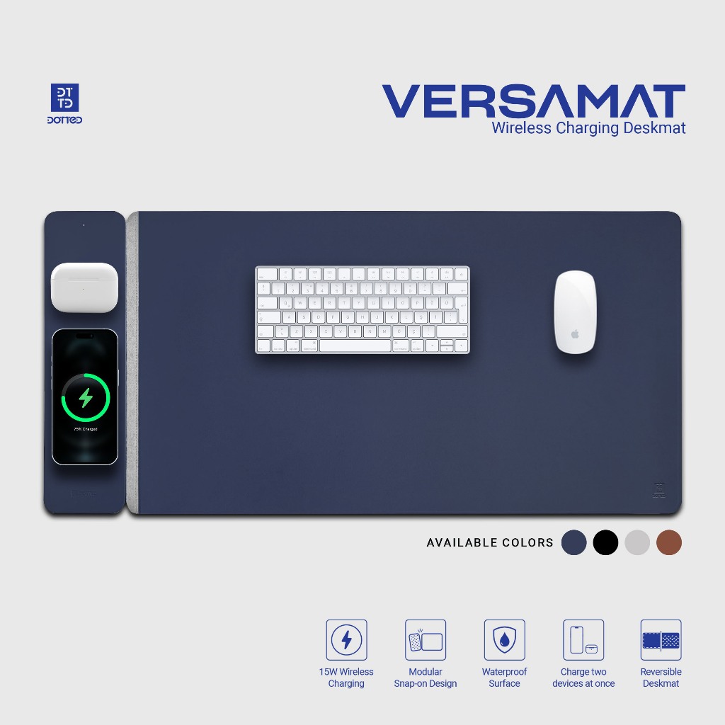 VERSAMAT Wireless Charging Deskmat by Dotted | Shopee Singapore