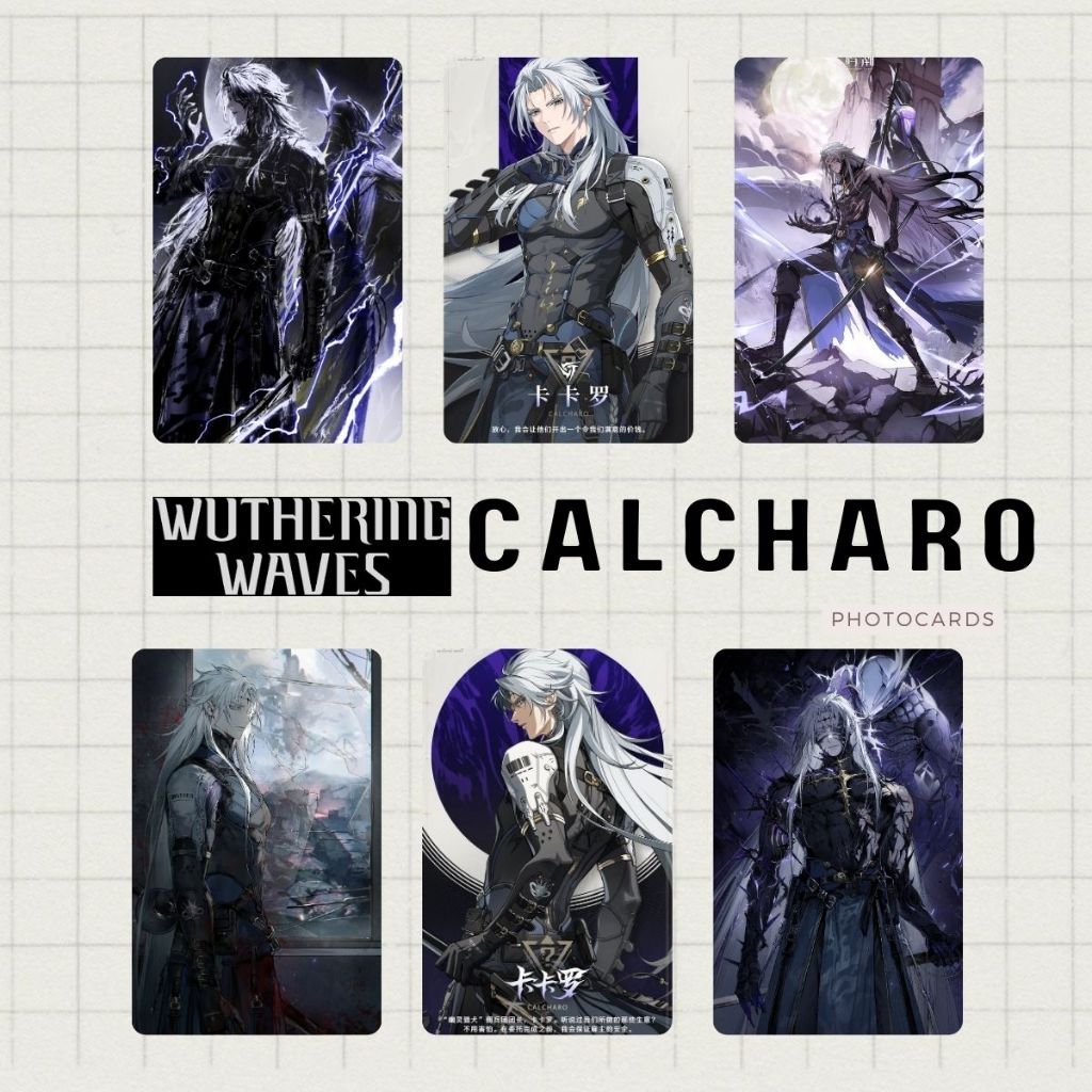 [650gsm] Wuthering Waves - Calcharo - Glossy and Holo Thick Photocard ...