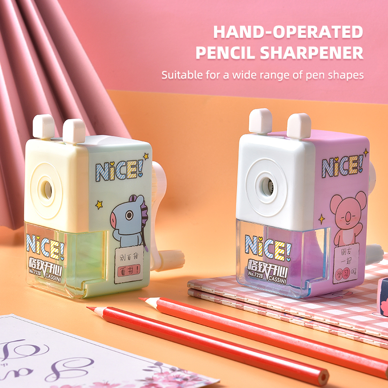 Hand Crank Manual Mechanical Pencil Sharpener Stand Rolling ...
