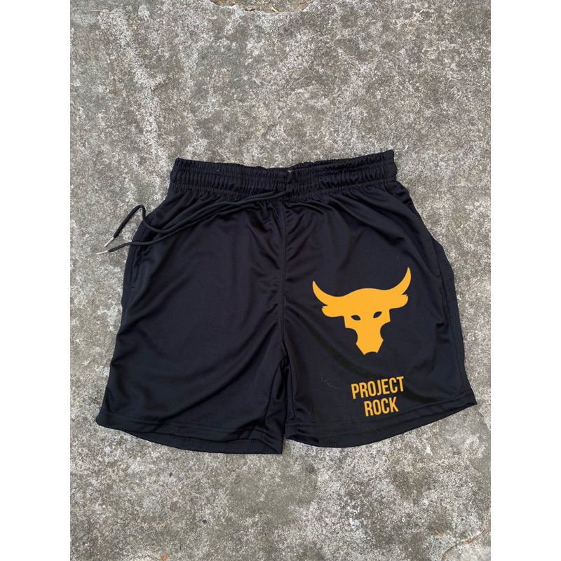 project rock dwayne the rock short gym short Drifit mesh short Shopee Singapore