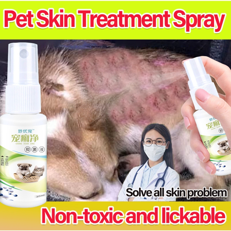 View of Pet Anti fungal Spray Dog Skin Disease Treatment for Tick & Flea Pet ...