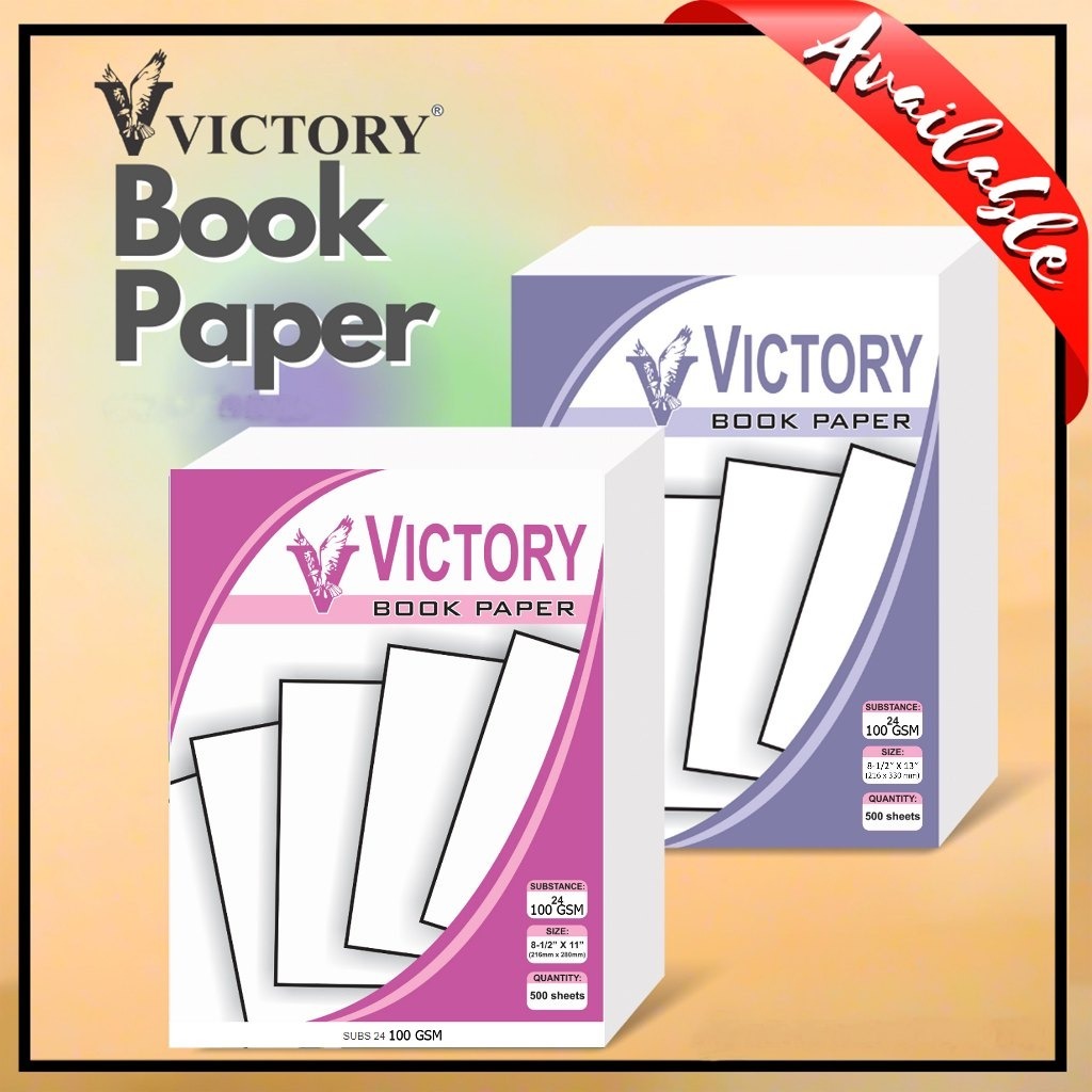 [100 GSM] S-24 VICTORY Book Paper White Bond Paper Bookpaper 500 Sheet ...