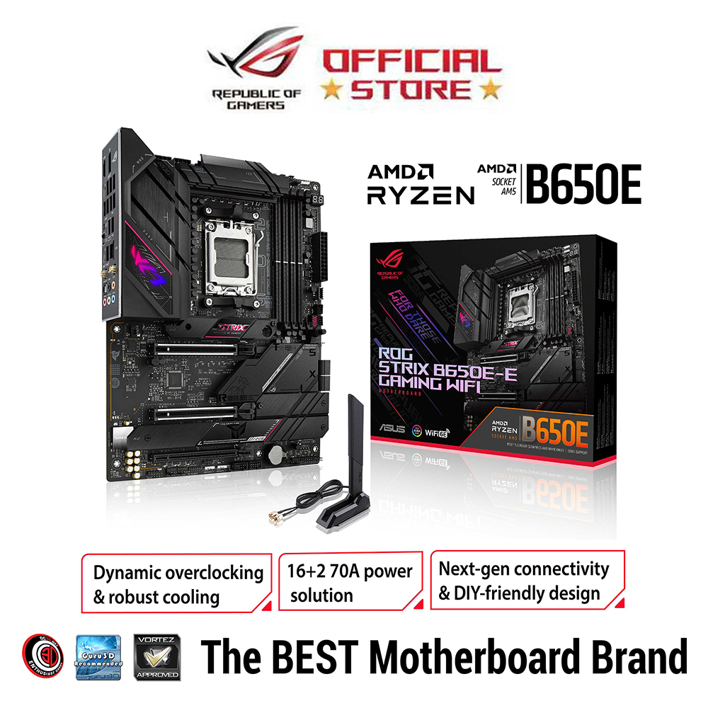 Asus ROG Strix B650E-E Gaming Wifi AMD B650 Chipset AM5 Socket WiFi 6E ...