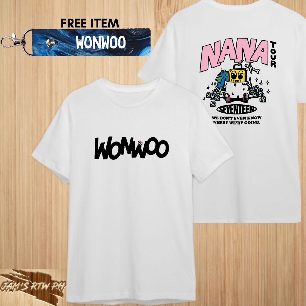 Kpop Seventeen NANA TOUR Shirt (Name ver.) Kpop | S.coups