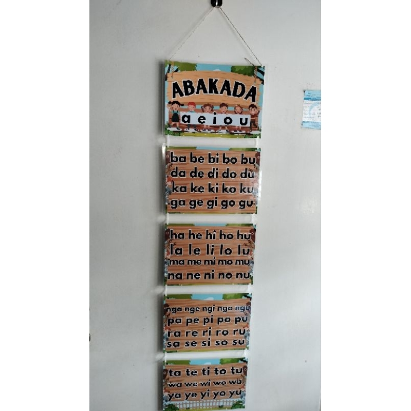 ABAKADA hanging Chart Laminated | Shopee Singapore
