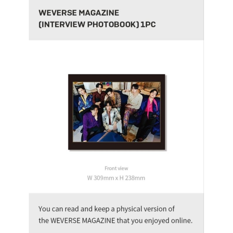 BTS Merch outlet Box 8 Weverse Magazine (Complete, Sealed)