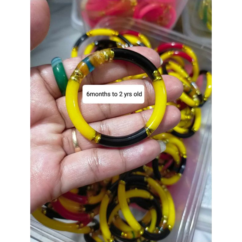 Rubber bangles for babies outlet