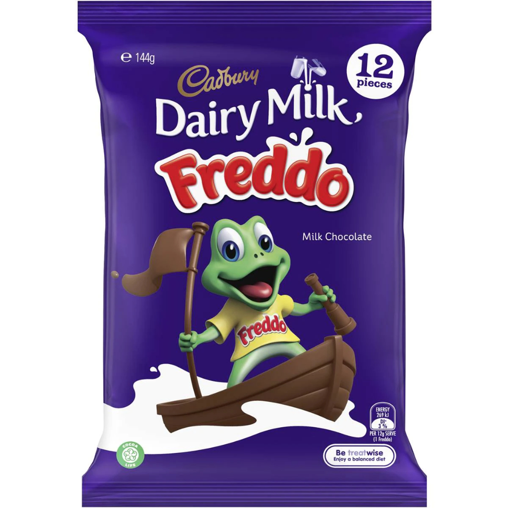 Cadbury Dairy Milk Freddo Frog Chocolate Sharepack 144g (expiry October