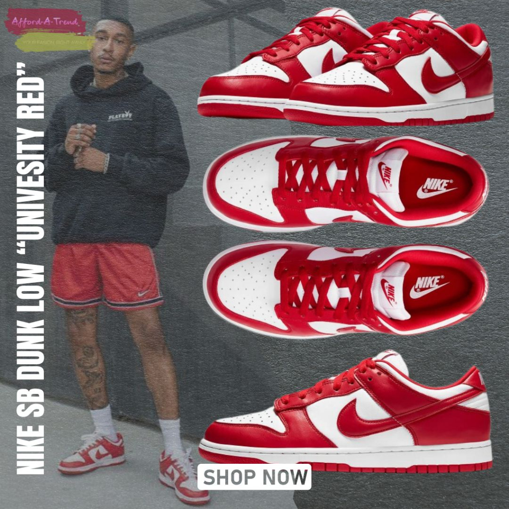 Red nike sb 2025 dunk low