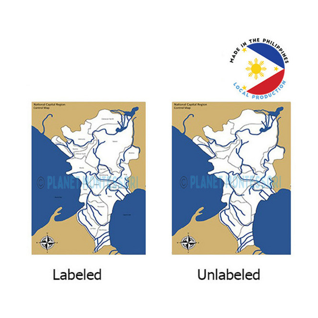 NCR Control Map- Planet Montessori Geography-Metro Manila Map-National ...