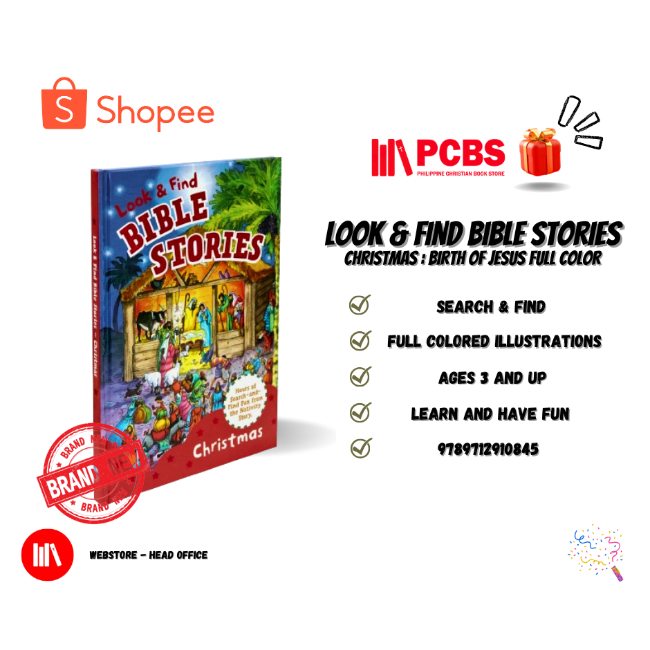 PCBS Look & Find Bible Stories (CHRISTMAS/FULL COLORED ILLUSTRATION