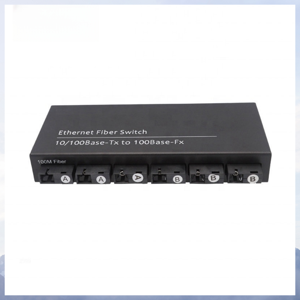 Fiber Switch Media Converter 6 SC Port 2 RJ45 Port 10/100M Ethernet ...