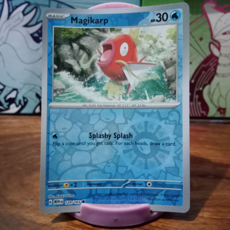 Magikarp - 129/165 - Common Reverse Holo Scarlet and Violet 151 Pokemon ...