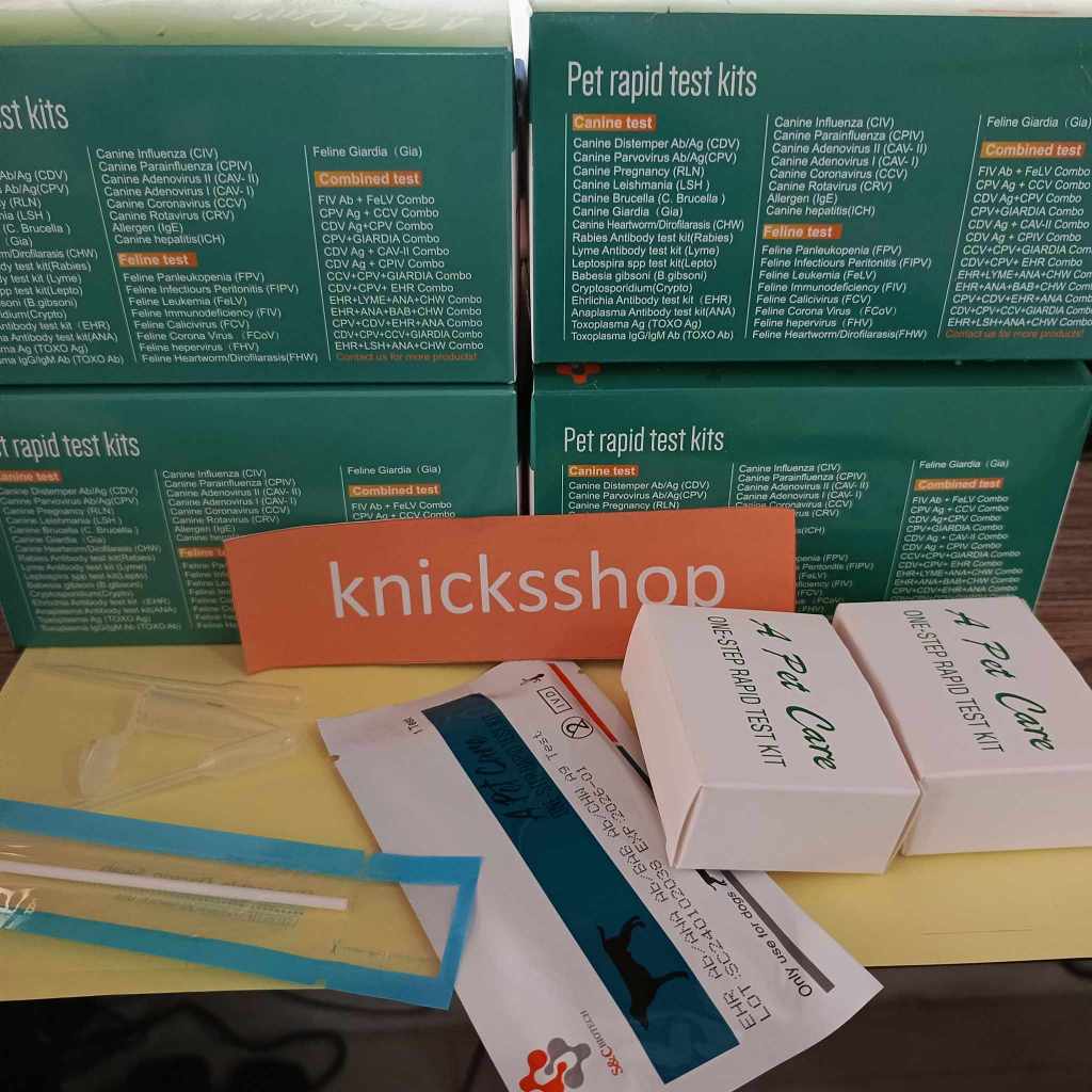 A Pet Care Test Kit CPV/CDV/EHR ANA BAB/CDV CPV/CCV CPV GIA/Rabies/RLN ...