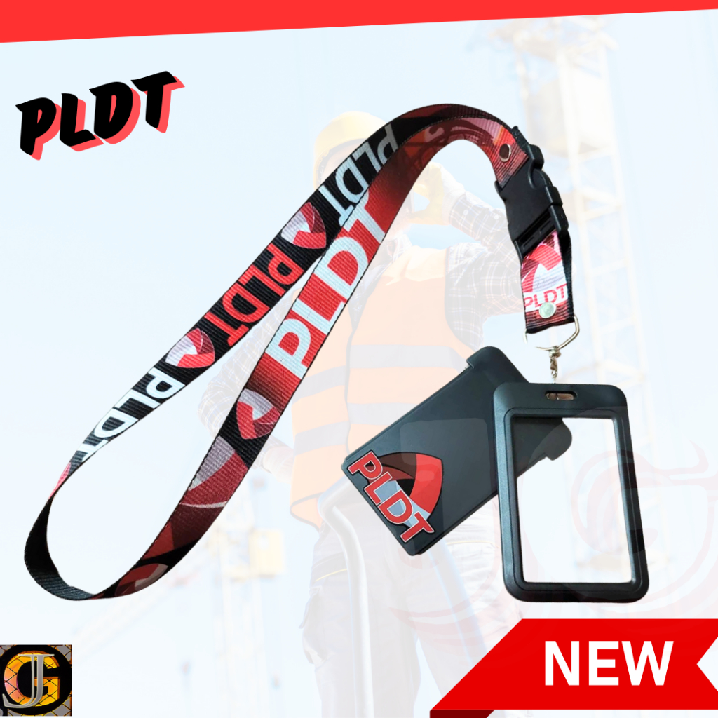 jg Simple pldt Design for PLDT Lanyards Id Lace & Name Tags | Shopee ...