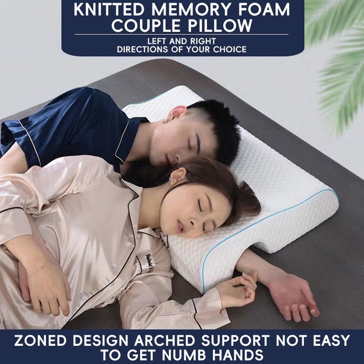 Memory foam couples snuggle hot sale pillow