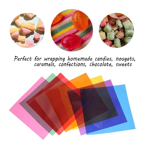 Plastic cellophane gift wrapper candy wrapping pastillas,yema,polvoron ...