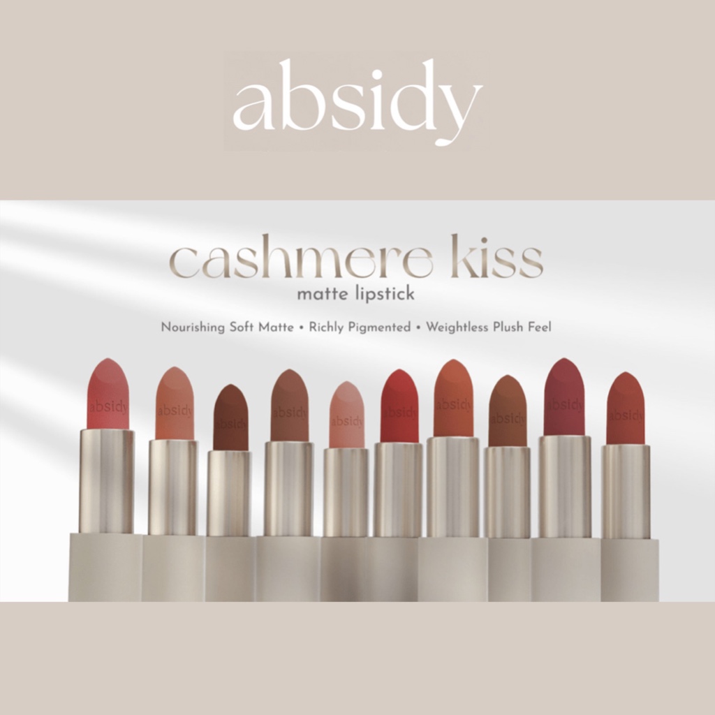 Absidy Cashmere Kiss Matte Lipstick by Piggies Shop | Shopee Singapore