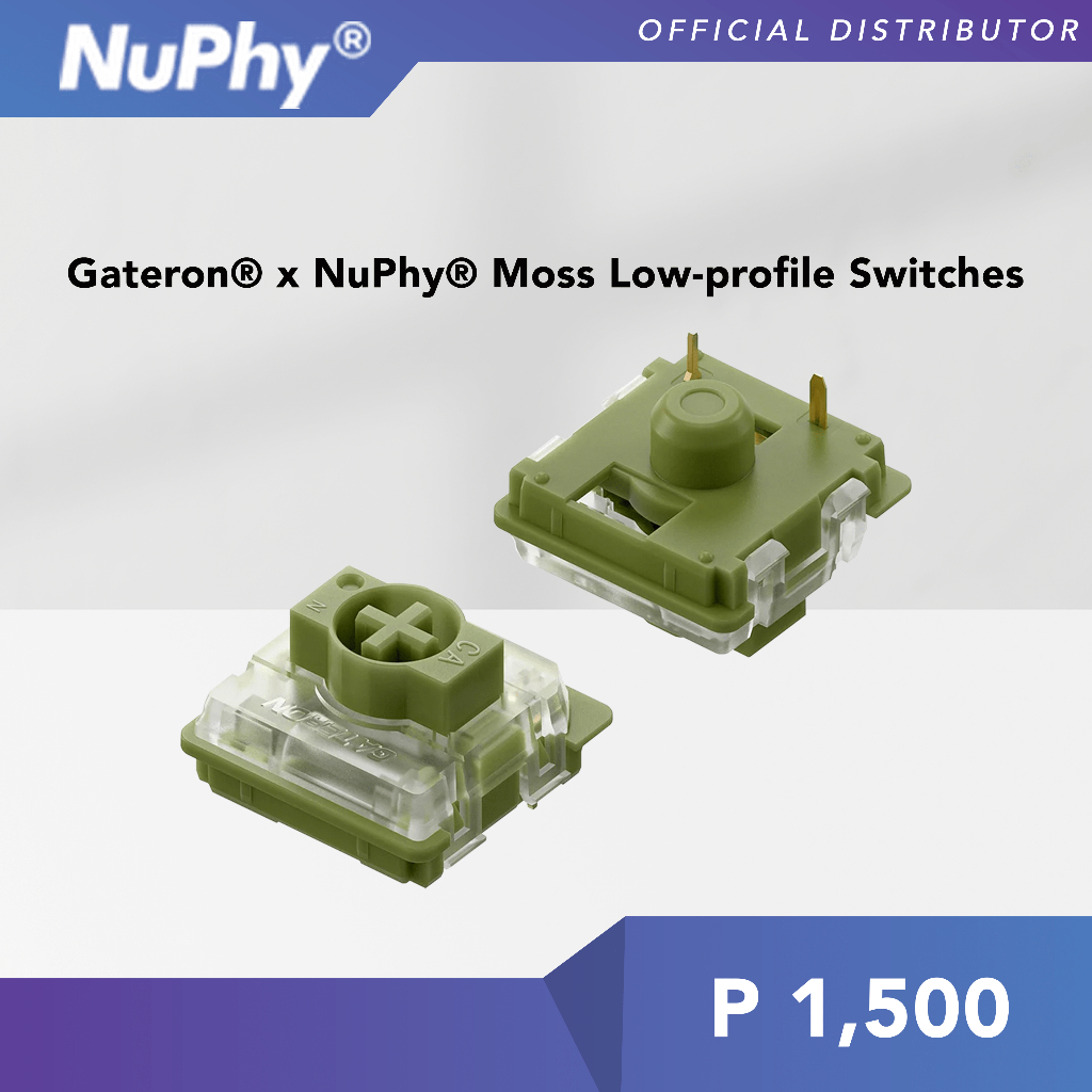 Gateron x NuPhy Low-profile Switches | 100pcs | Compatible for Nuphy ...