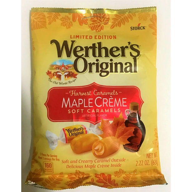 WERTHER'S HARVEST CARAMELS MAPLE CRÈME SOFT CARAMELS, 2.22 OZ. Shopee
