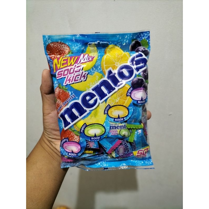 Mentos Soda Kick Chewy Candy 50pcs | Shopee Singapore