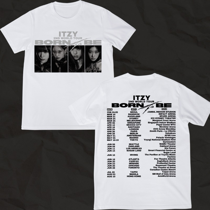 Itzy Born To Be Concert Merch T-Shirt | Shopee Singapore