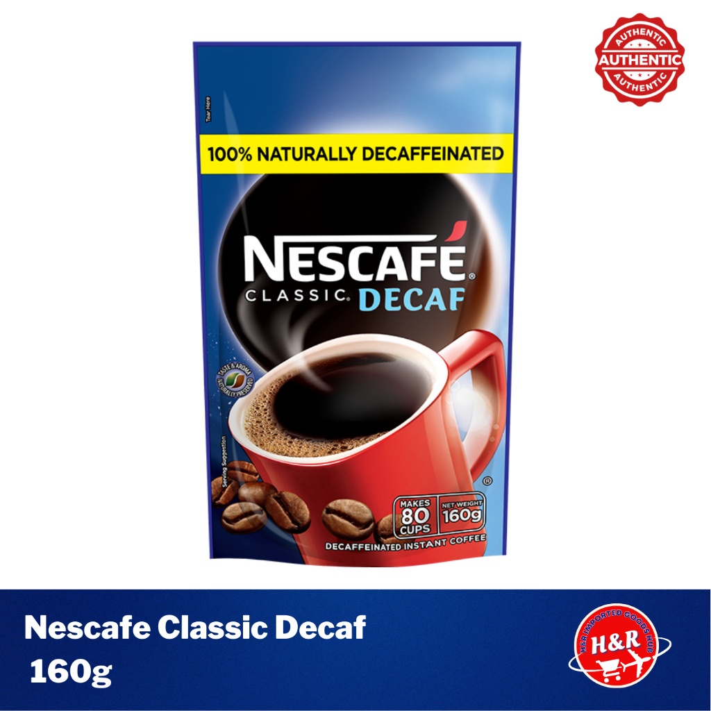 Nescafe Classic Decaf Instant Coffee 160g Shopee Singapore 6247