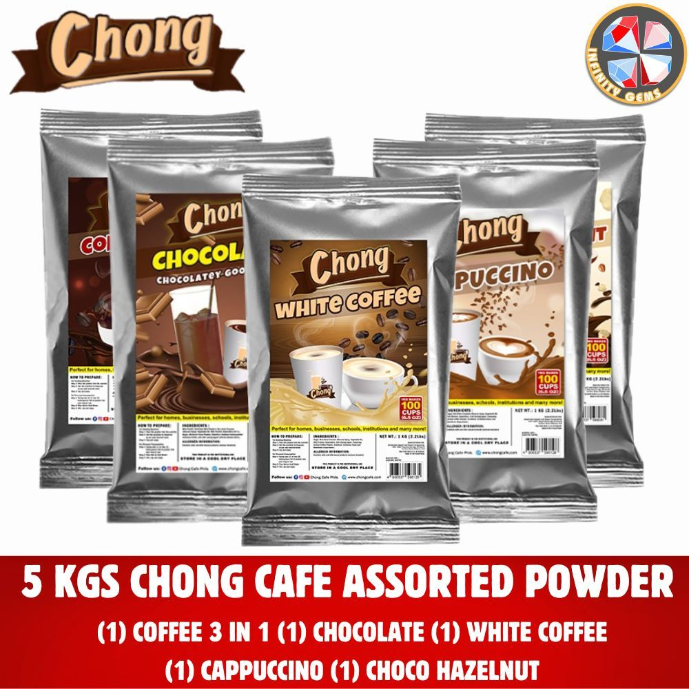 5 KGS CHONG CAFE ASSORTED PREMIXED POWDER (3IN1-CHOCO-WC-CPP-CH ...