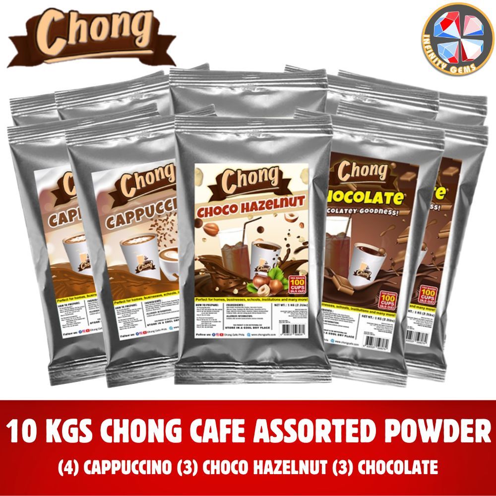 10 KGS CHONG CAFE ASSORTED PREMIXED POWDER (4) CPP (3) CH (3) CHOCO ...