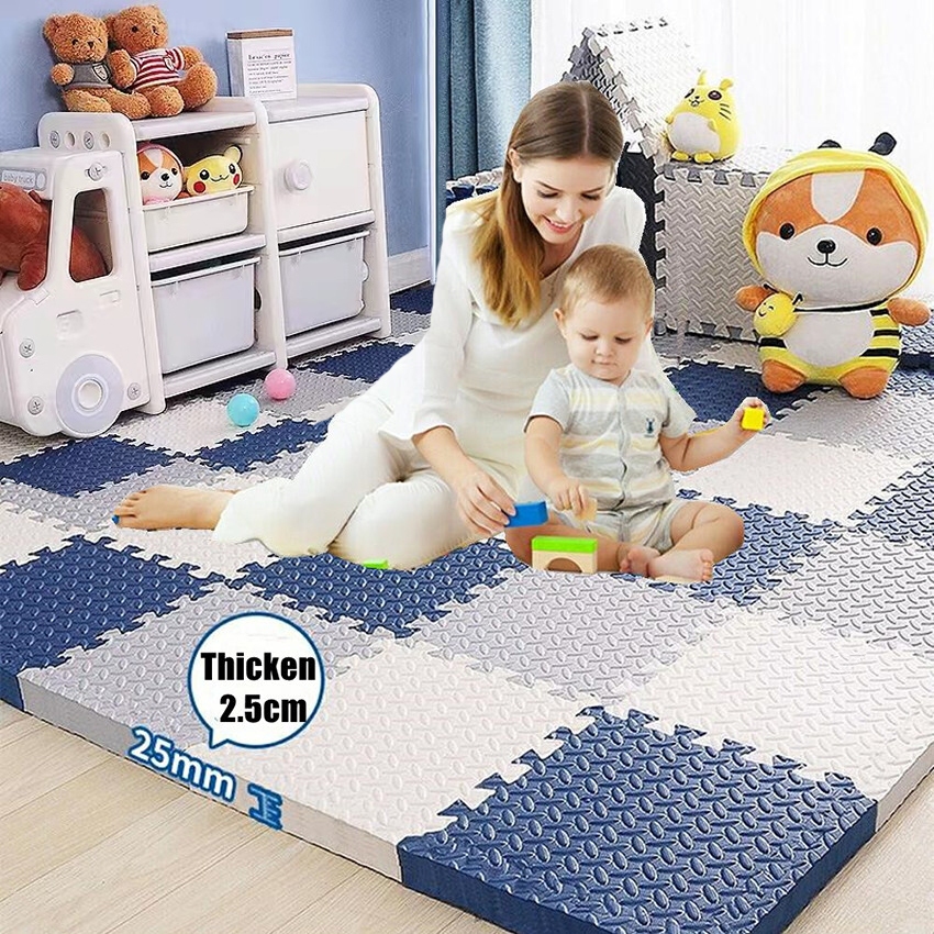 Kids Carpet Waterproof Foam Puzzle Mat Baby Puzzle Floor Soft and Thick Baby Crawling Playmat Shopee Singapore