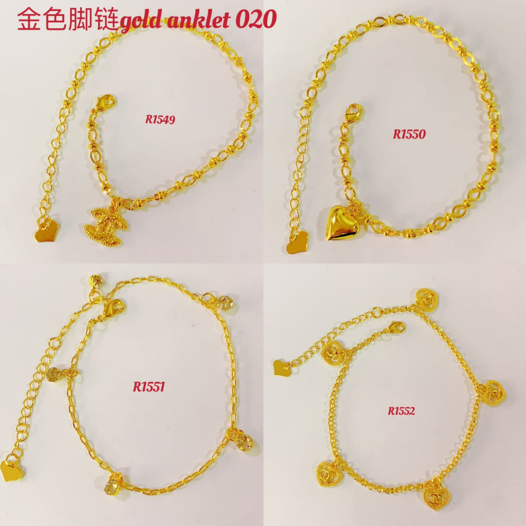 Gold anklet design deals for baby girl