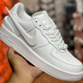 Mens all white hot sale air force ones