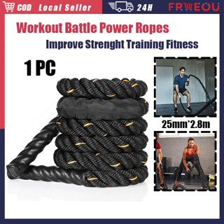 Jump Rope Battle Rope for Home Gym Workout Rope weighted ropes for working  out Exercise Ropes Heavy Ropes for Exercise Training 30FT Battle Ropes