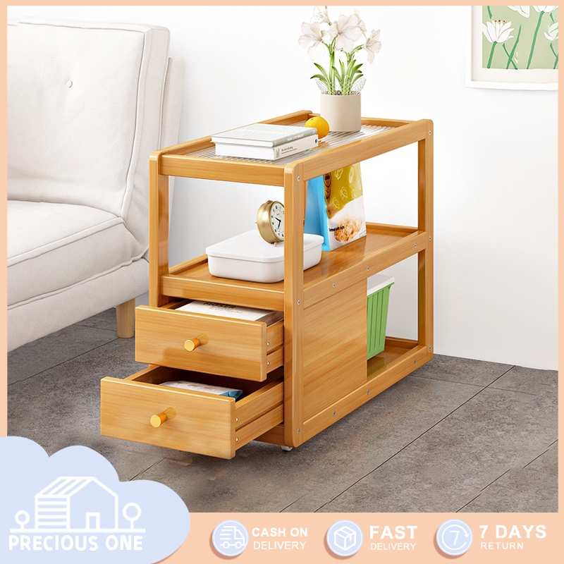 Modern living room 2nd floor multifunctional movable glass coffee table ...