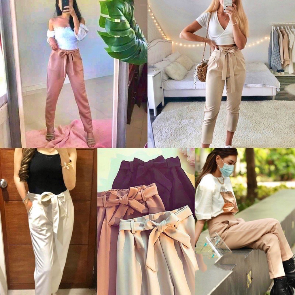 hqucloo--Women High Waist Korean Fashion Candy Jogger Pants With