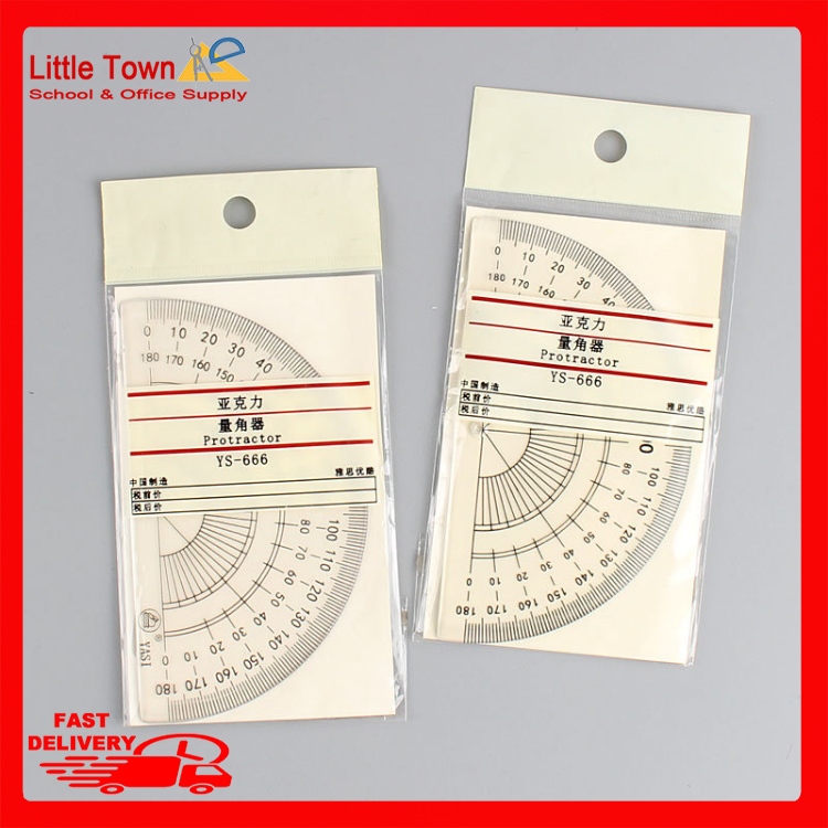 Clear 180 Degree Protractor Angle Measurement Rulers half circle ruler ...