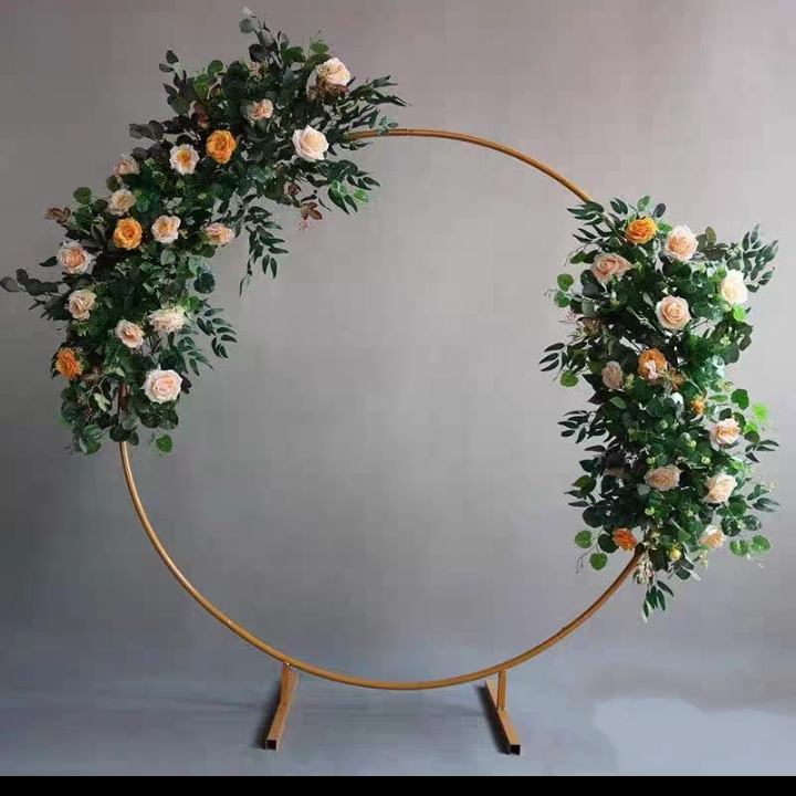 Wedding wrought iron circle arch props Party balloons thickened round ...