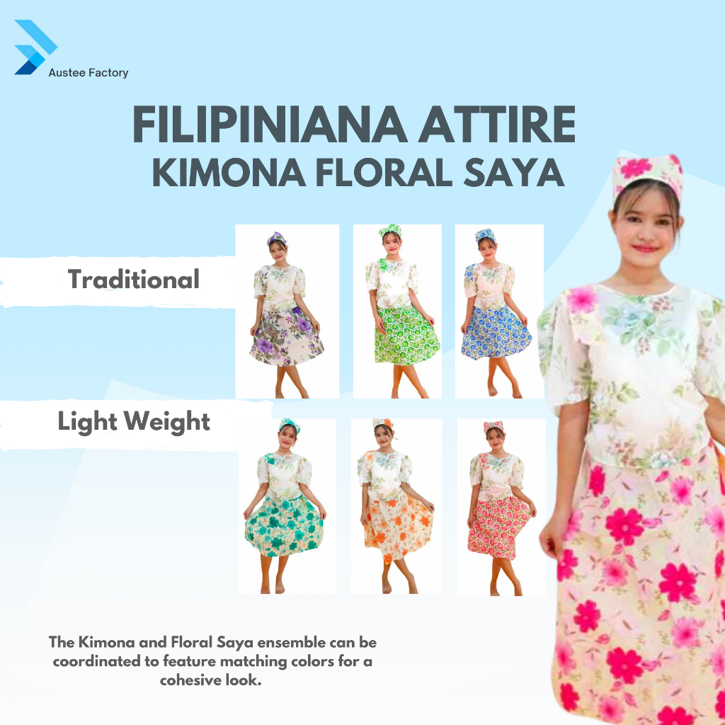 Austee Filipiniana Costume Kasuotang Filipino Traditional Costume Shopee Singapore