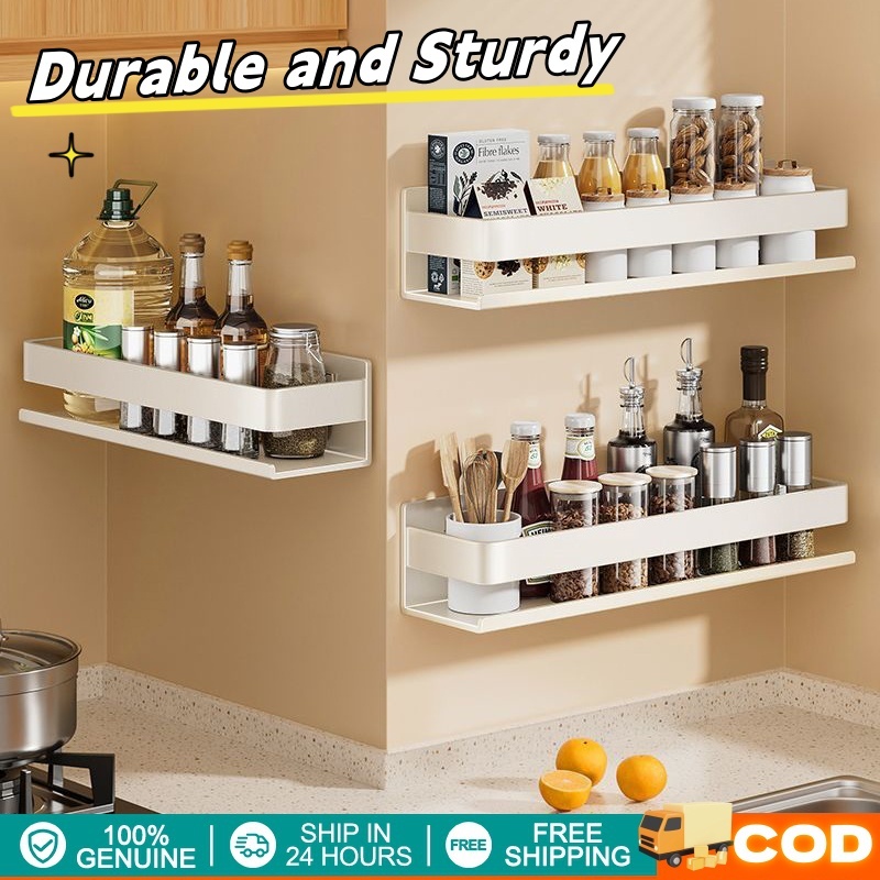 Stainless Steel Condiments Organizer Wall Mounted kitchen Hanging Spice ...