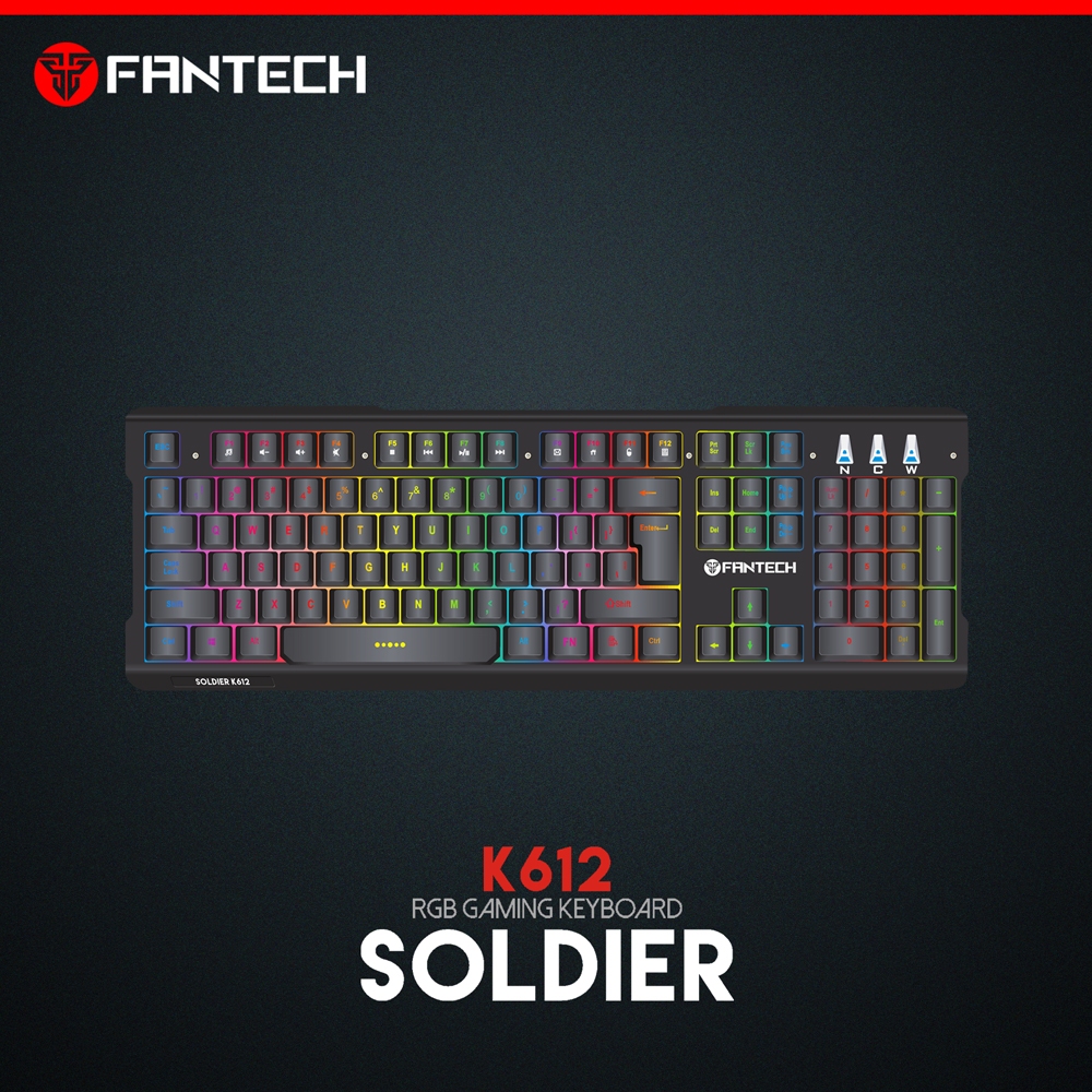 Fantech K612 Soldier RGB Spectrum Mechanical Membrane Gaming Keyboard ...
