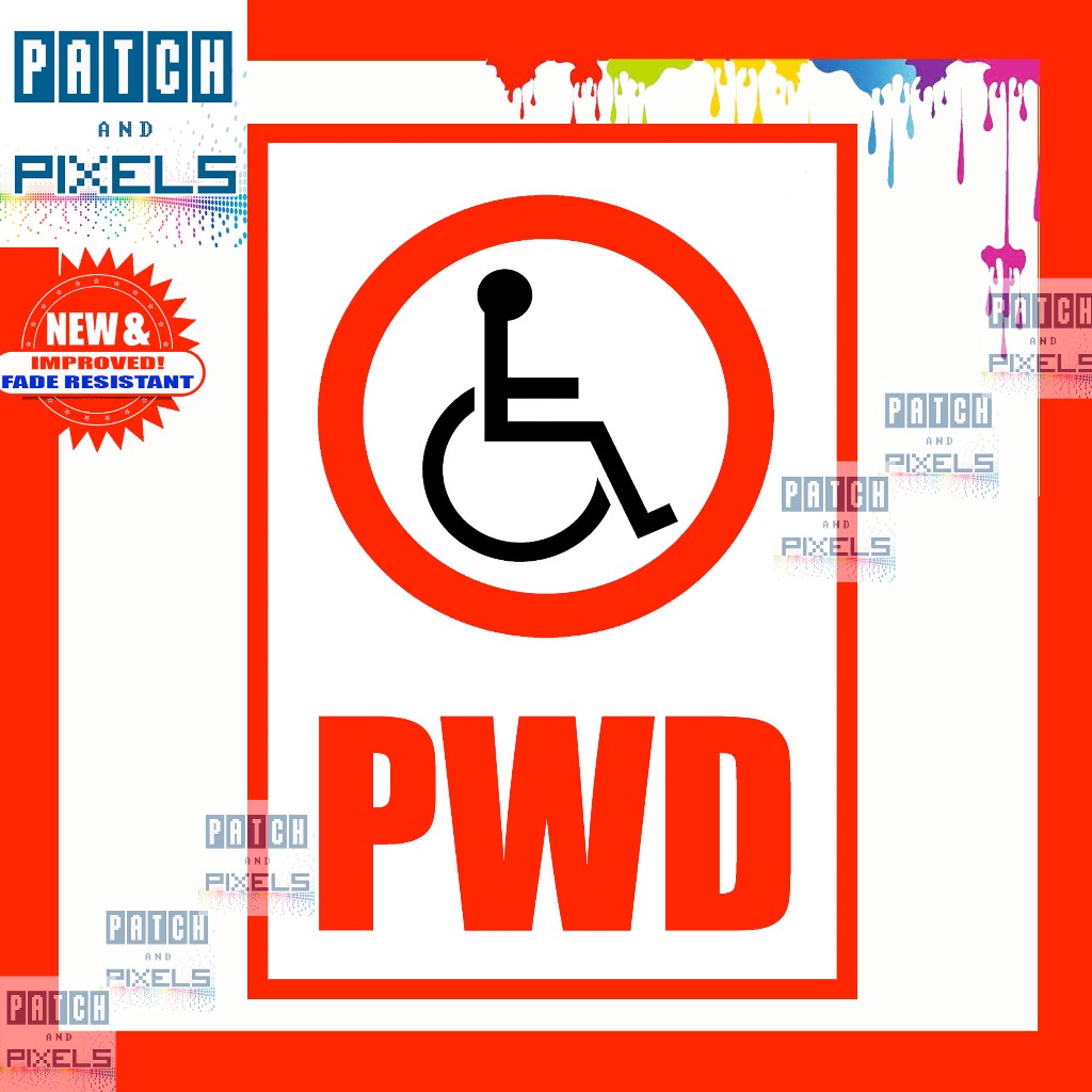 PWD/Priority Lane Sticker/Metal Sheet/Sintra Board Waterproof 11x 16 ...