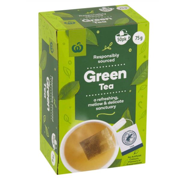 Woolworths Green Tea 50 Pack (Aug 2025) | Shopee Singapore