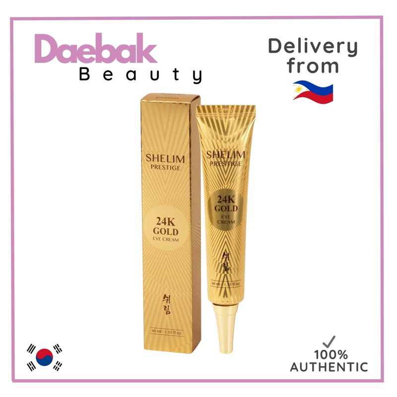 SHELIM PRESTIGE 24K GOLD EYE CREAM 40ml Exp.AUG.2026 | Shopee Singapore