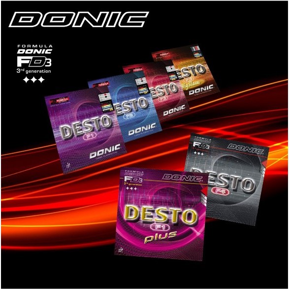 Donic Desto F1 Rubber Desto F2 F3 table tennis rubber pingpong rubber ...
