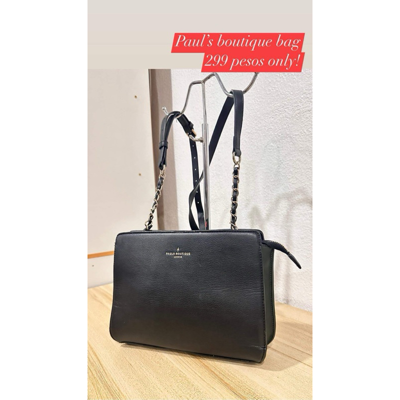 Paul s Boutique Black Sling Bag Preloved Ukay Shopee Singapore