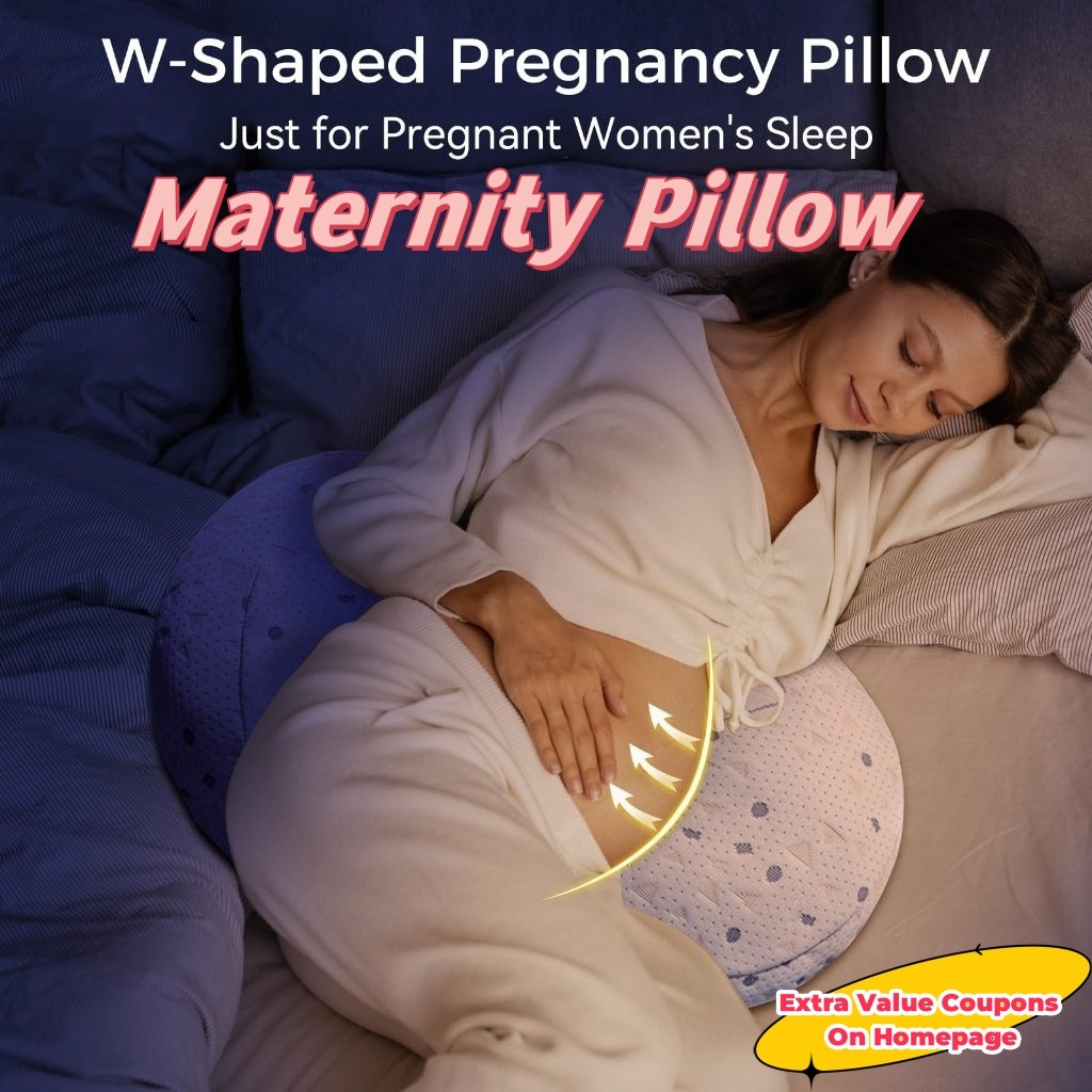 Maternity Pillow Probiotic Belly Back Bolster Pillow Pregnancy Pillow Cushion for Pregnant