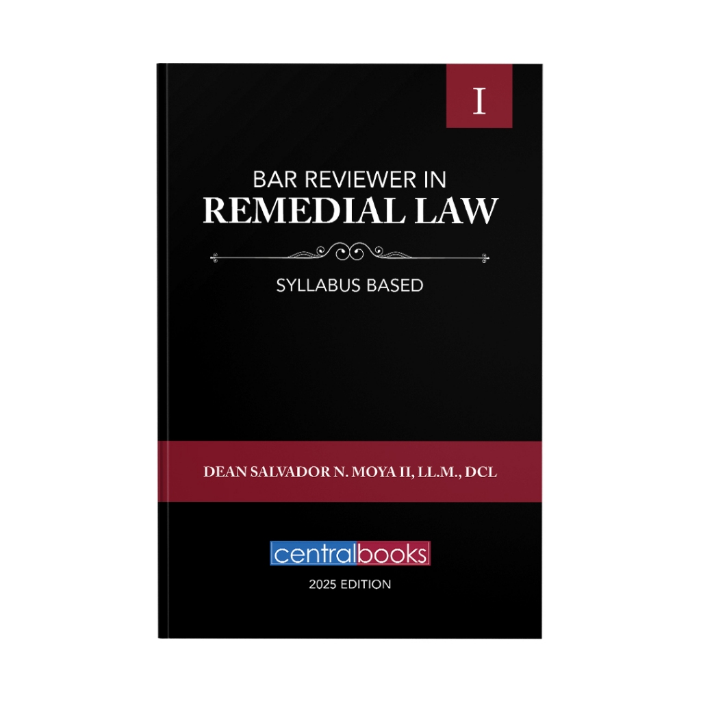Bar Reviewer In Remedial Law Syllabus Based Volume 1 2025 By Dean