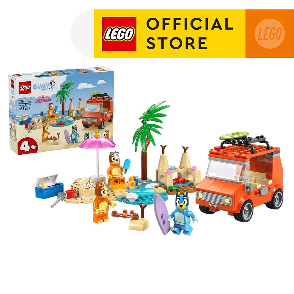 LEGO Bluey 11202 Bluey's Beach & Family Car Trip, Age 4+, Building ...