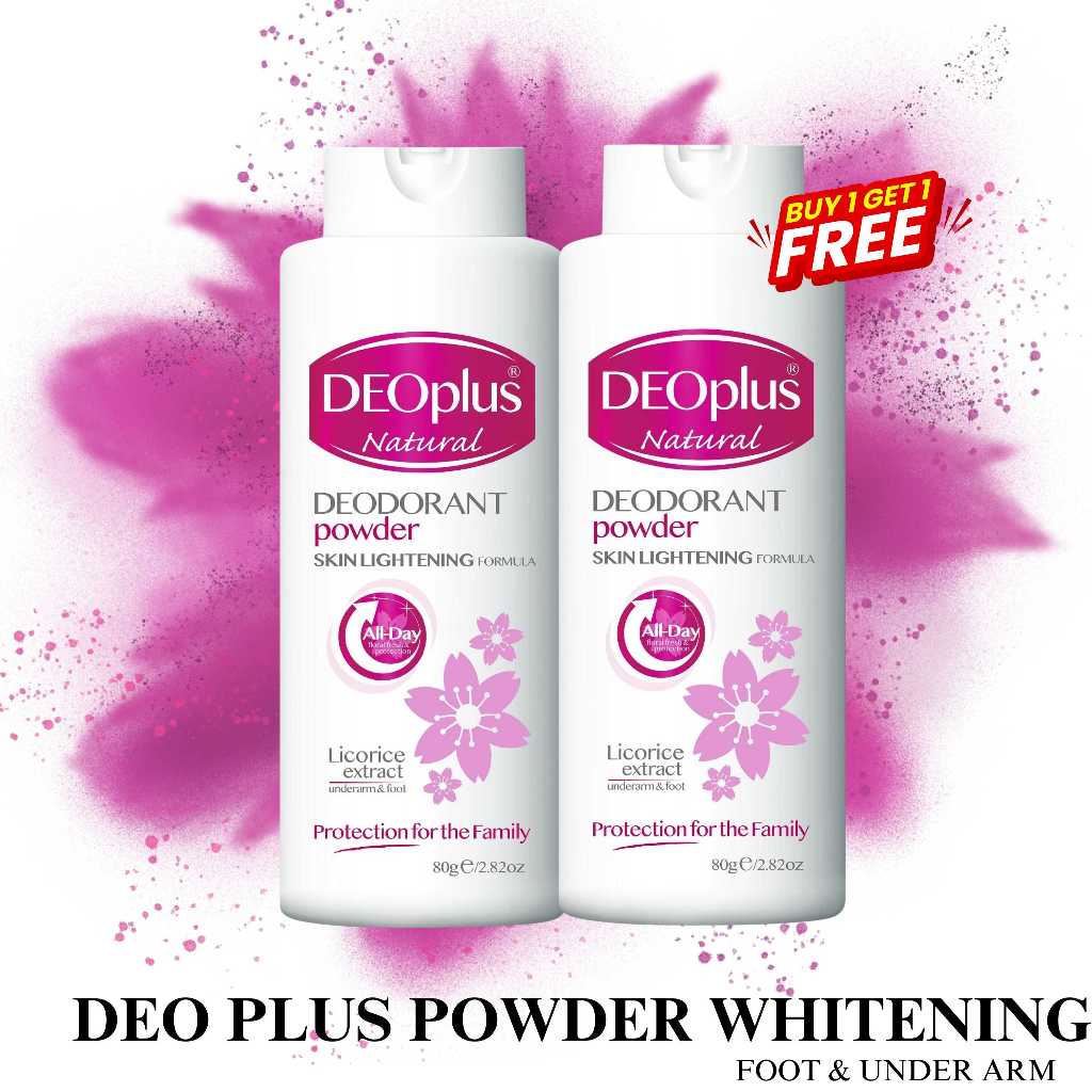 Deoplus Buy1 Take1 Natural Tawas Deodorant Powder Underarms and Foot ...