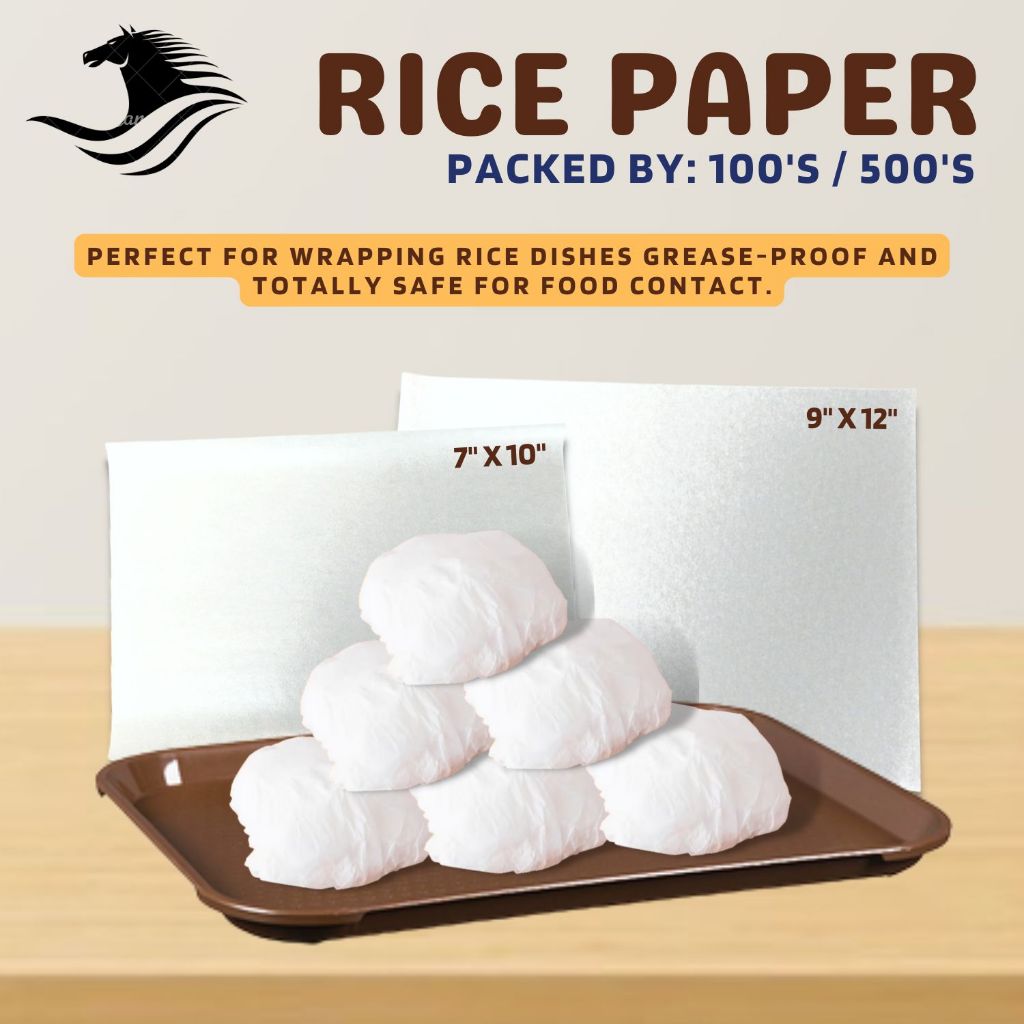 Rice Wrapper Paper Greaseproof Paper / Tray Liner - [ 7 x 10 / 9 x 12 ...
